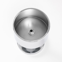 Подсвечник металл на 1 свечу d=7.5 см "Алессио" серебро 9х9х12 см