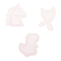 Набор для опытов &laquo;Эпоксидная смола&raquo;, брелоки с наполнением, 3 молда