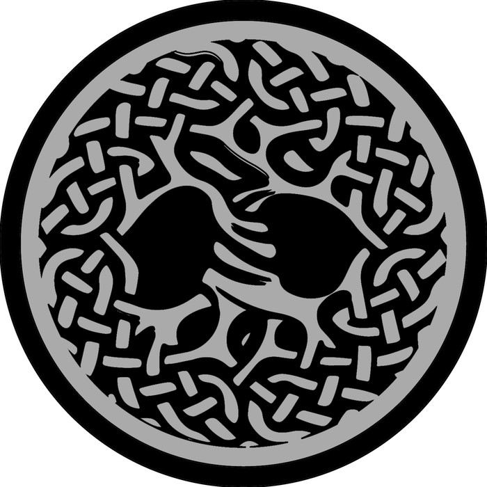 Нашивка с термопечатью &laquo;Дерево жизни&raquo;, богатырь, 16 см