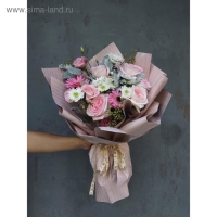 Пленка для цветов "Красота цветов", серебряная, 58 см х 5 м