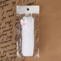 Кружево капроновое, 23 мм &times; 10 &plusmn; 1 м, цвет белый