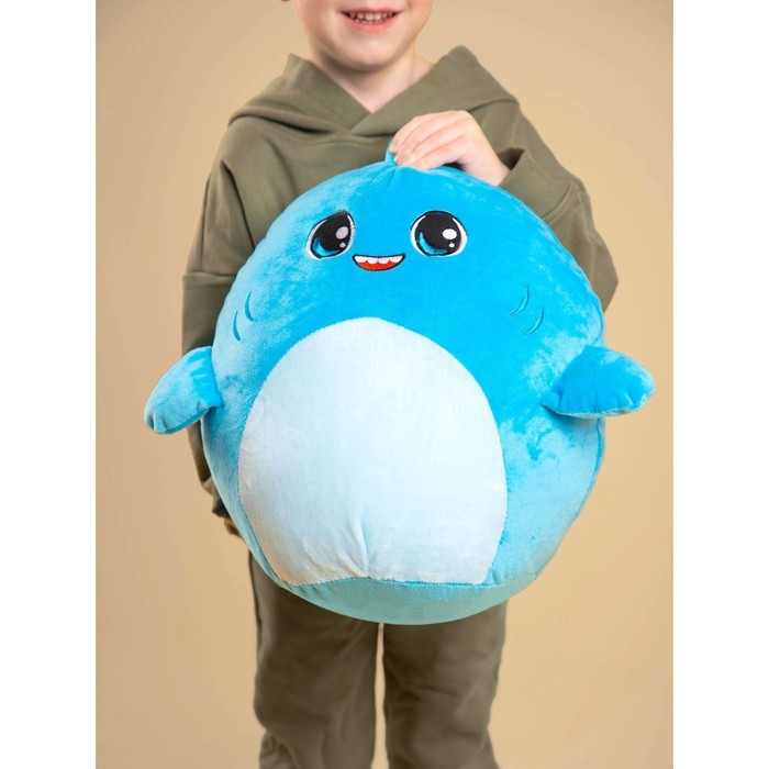 Мягкая игрушка-подушка "Акула", 30 см