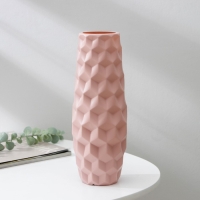 Ваза для цветов, 7&times;6,5&times;26 см, 1,3 л, цвет МИКС