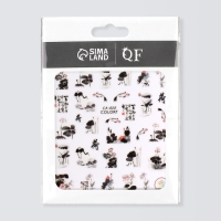 Наклейки для ногтей &laquo;Япония&raquo;, цвет черный/красный