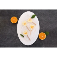 Форма для мороженого Доляна &laquo;Сердца. Макси&raquo;, силикон, 49&times;6,5&times;2 см, 8 ячеек, палочки 50 шт, цвет белый