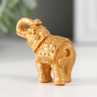 Сувенир полистоун "Золотой слоник" МИКС 2,2х5х4,5 см