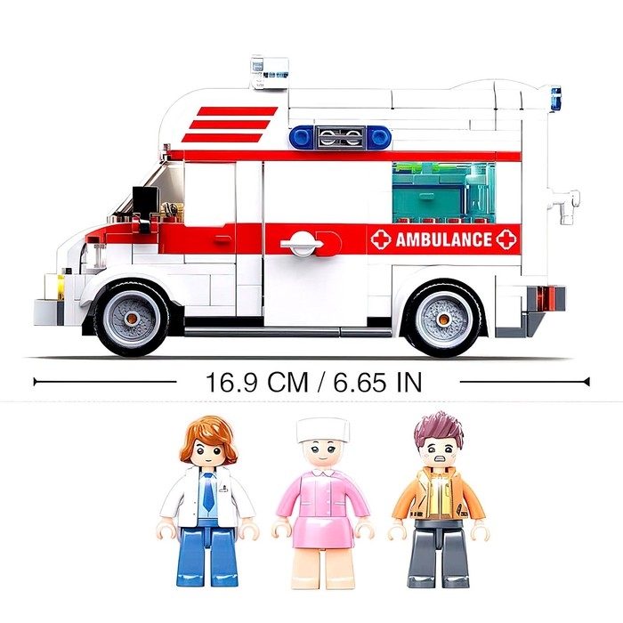 Конструктор Город &laquo;Скорая помощь&raquo;, 328 деталей