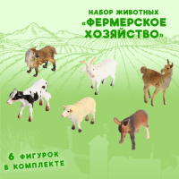 Набор животных &laquo;Фермерское хозяйство&raquo;, 6 фигурок