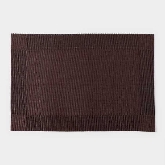 Салфетка сервировочная на стол Доляна &laquo;Шахматы&raquo;, 45&times;30 см цвет коричневый