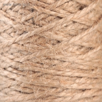 Шпагат джутовый d=1,5 мм, 60 м, скрученный, цвет натуральный