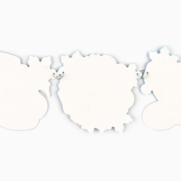 Гирлянда на кольцах новогодняя &laquo;С Новым годом&raquo;, на Новый год, змейки, длина 170 см