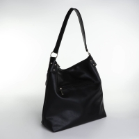 Сумка-мешок на молнии, TEXTURA, средний размер, цвет чёрный