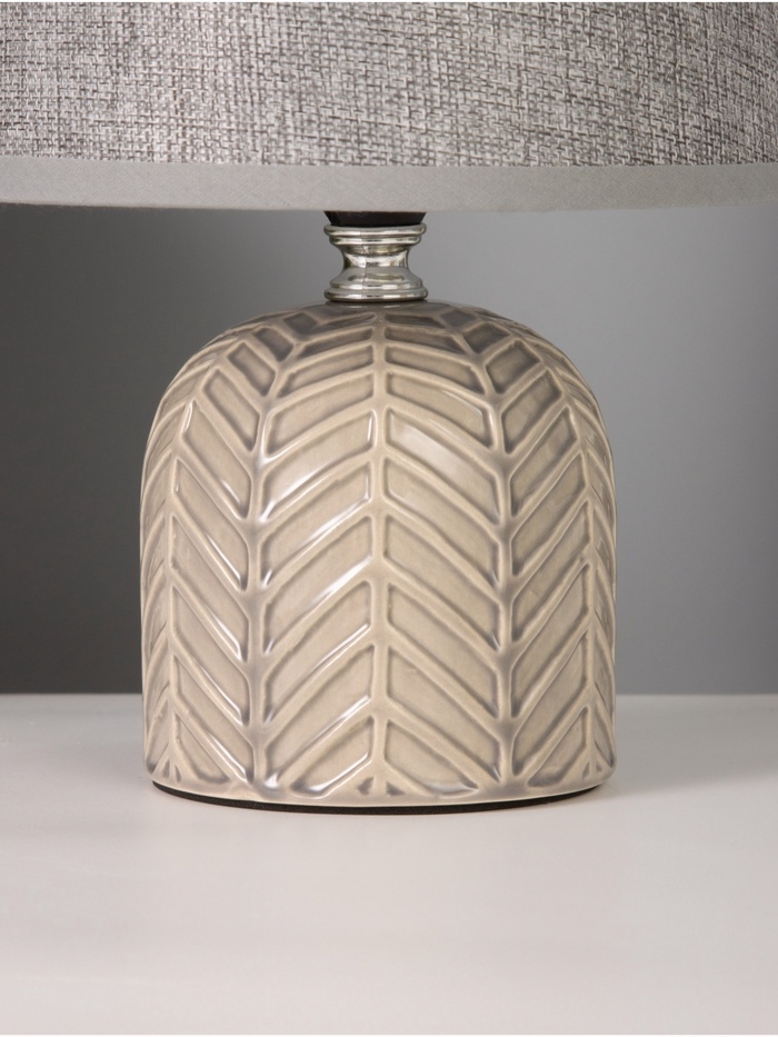 Лампа настольная "Пегас" 40Вт Е14 серый 16х16х25см
