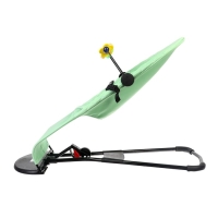 Шезлонг детский, кресло - качалка с игрушками для новорождённых &laquo;Крошка Я&raquo;, цвет зелёный