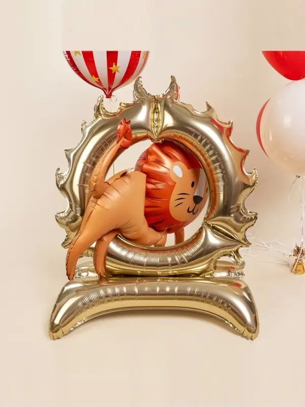 Воздушный шар фольгированный 3D 44" &laquo;Цирк. Лев&raquo;, только под воздух