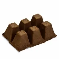 Набор для рассады: торфяная кассета, 12 ячеек по 50 мл, поддон _ &times; _ см, зелёный