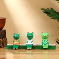 Сувенир "Лягушата на скамейке" дерево 18х4х7 см