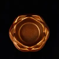 Набор "Кролик фен-шуй с подсвечником", 12х20 см, бронза