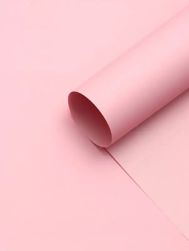 Пленка для цветов тонированная, матовая, пудровый, 58&times;58 см, 70 мкм