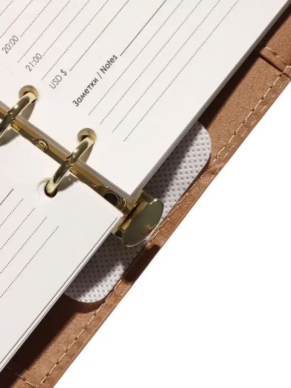 Органайзер на кольцах, C6, с клапаном, 80л, линия, к/зам, Бежевый