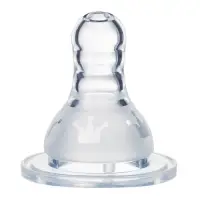 Соска на бутылочку M&B &laquo;Корона&raquo;, антиколиковая, классическое горло, от 3 мес., средний поток, фасовка по 20 шт.