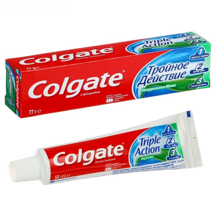 Зубная паста Colgate &laquo;Тройное действие&raquo;, 50 мл