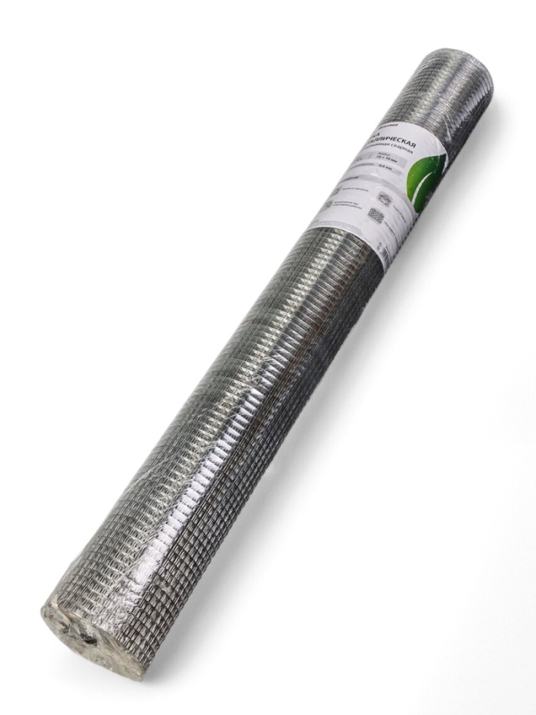 Сетка оцинкованная сварная 1 х 10 м, ячейка 10 х 10 мм, d=0,6 мм, металл Greengo