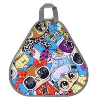 Ледянка мягкая треугольная Sova, голубой, рисунок МИКС