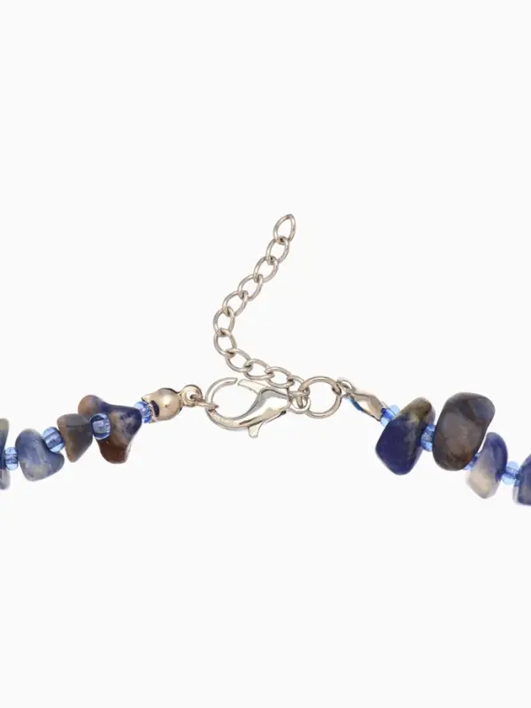 Ожерелье 20 см, цв. синий