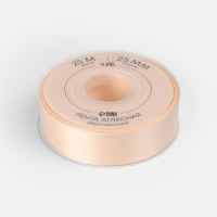 Лента атласная двухсторонняя №112 25мм*25&plusmn;1м айвори TR