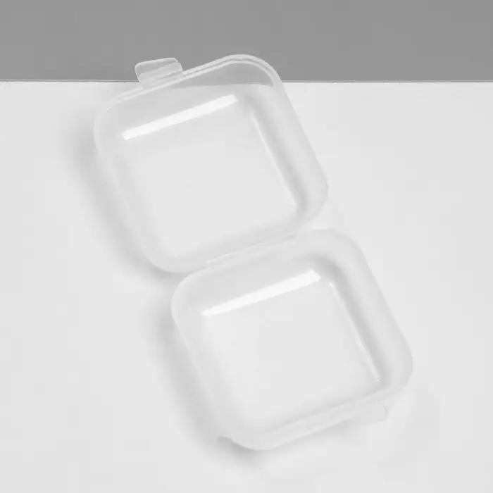 Подставки для украшений с крышкой QF &laquo;Футляр&raquo;, 3.5&times;3.5&times;2 см, прозрачная