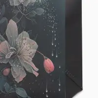 Сумка для покупок Цветы, 32*10*26. отд без молнии, черный