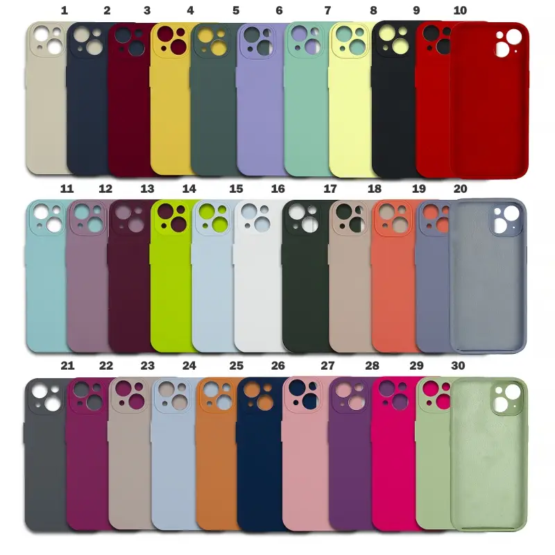 Чехол iPh 13 Mini Silicon Сase APL WS (закрытый низ+камера) без лого