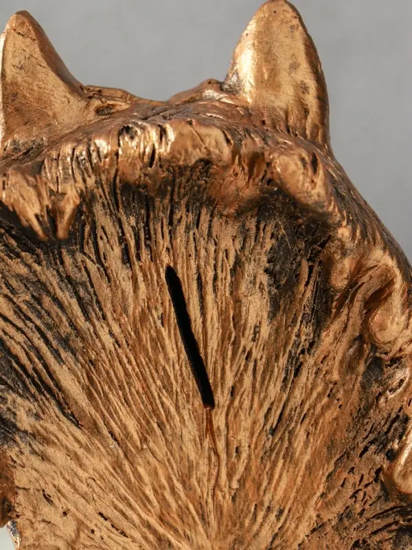 Копилка "Волки (пара)" 14х26 см, бронза