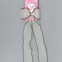 Бант для волос на заколке шоколадный, Коты аристократы