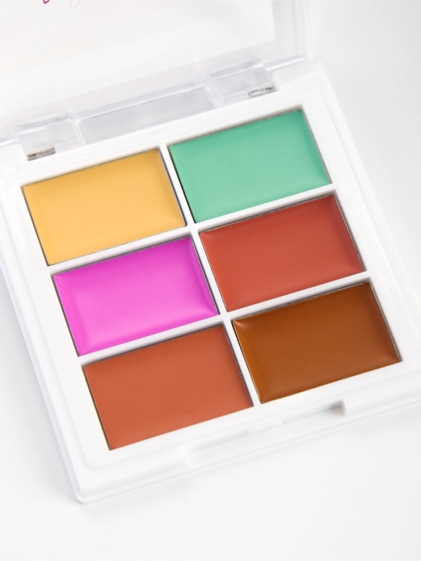 Палетка консилеров для лица, 6 цв, водостойкая