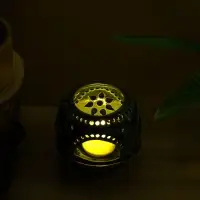 Аромалампа "Магнолия" керамика, цв. зелёный, 10х10х9 см