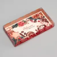 Коробка для печенья, &laquo;Волшебных мнгновений&raquo;, 10.5&times;20&times;3 см, Новый год