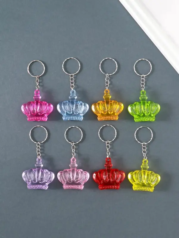 Брелок пластик "Корона" МИКС 4х4,4х1,5 см