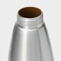 Кремер - сифон для взбивания сливок KONFINETTA, 1 л, 3 насадки, алюминий, серебристый