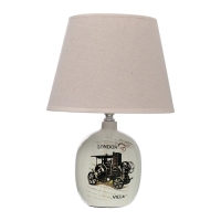 Настольная лампа с абажуром RISALUX &laquo;Аззуро&raquo;, Е14, 40 Вт, коричневый, 23&times;23&times;45 см