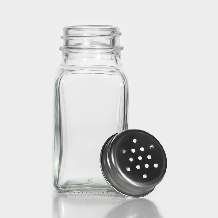 Набор для специй из стекла Доляна &laquo;Стандарт&raquo;, 2 предмета: солонка, перечница 100 мл