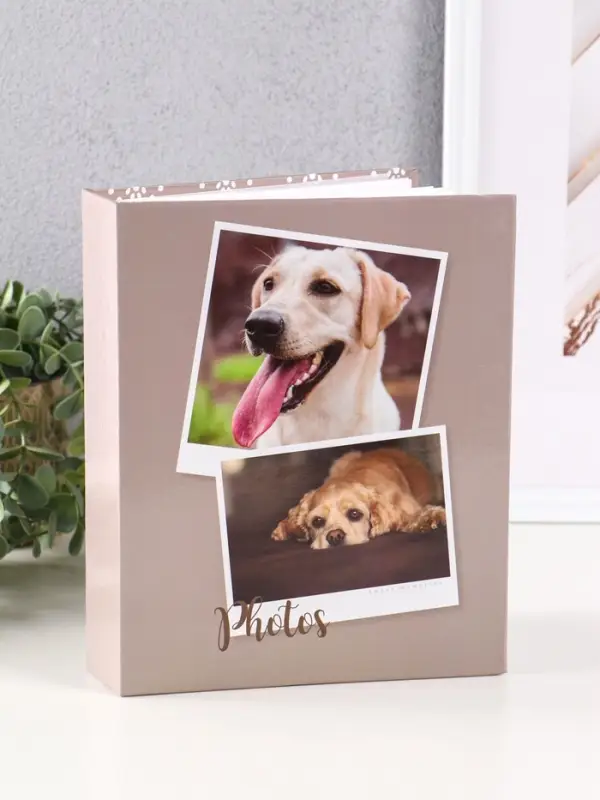 Фотоальбом 200 фото 10X15см, "Собаки",  ПП карм.