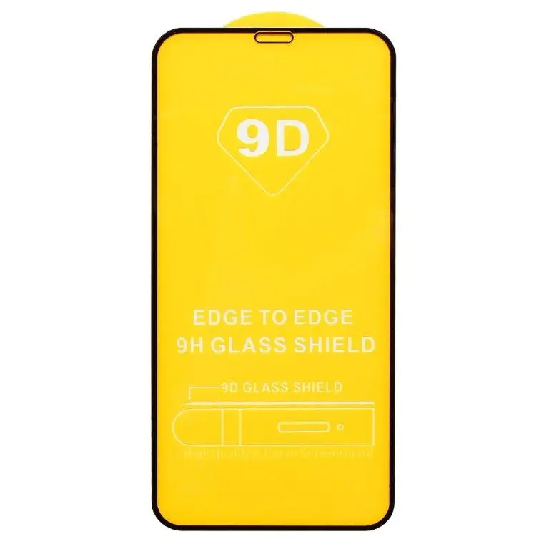 Защитное стекло Iph 11 Pro/XS/X Full Glue с рамкой 2.5D черное (25 шт./уп.)