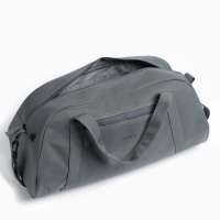 Сумка спортивная на молнии, размер универсальный , цвет серый