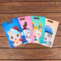 Пакет подарочный, с zip-lock застежкой, "Зимние котята", 15х22см.