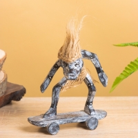 Сувенир &laquo;Абориген скейтбордист&raquo;, 7&times;12&times;12 см, дерево