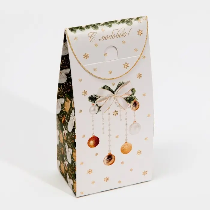 Коробка складная &laquo;Золотой&raquo;, 9 х 19 х 6 см