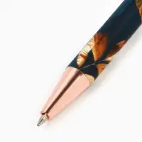 Ручка автоматическая на подложке "Лучшему учителю в мире", пластик, синяя паста 0.7 мм