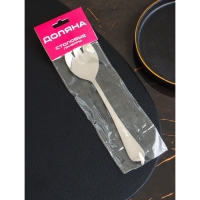 Вилка салатная из нержавеющей стали Доляна, h=19,8 см, толщина 2,2 мм, 410 сталь